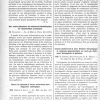 3361 - Page 3352 - Partie scientifique. L'Actualité Scientifique. Les Sociétés Savantes. Paris. Sur la maladie de Stieda, (Société de chirurgie ; 1-7-1931.) / Des contre-indications du traitement radiothérapique de l’hypertrophie prostatique, (Soc. de Méd. de Paris, 23-5-1931.) / Cancer du pancréas à forme cachectique pure. Diagnostic radiologique, (Soc. Méd. des hôp. ; 5-6-1931.) / Gomme ulcéreuse de la joue. Purpura hémorragique et syndrome agranulocytaire au cours du traitement. Eosinophilie de guérison, (Soc. méd. des hôp. de Paris, 5-6-1931.)