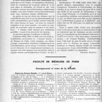3381 - Page 3372 - Partie professionnelle, Hygiène, Assistance, Mutualité, Intérêts corporatifs, Variétés. Travaux Originaux. « Disques ». Une véritable solution au problème du Phare-Code : L’Anexhip / Faculté de médecine de Paris. Enseignement et actes de la Faculté