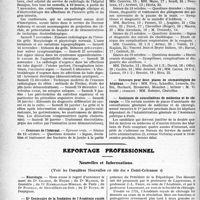 3383 - Page 3374 - Partie professionnelle, Hygiène, Assistance, Mutualité, Intérêts corporatifs, Variétés. Hôpitaux de l’assistance publique de Paris. Enseignement, concours, avis divers / Reportage professionnel. Nouvelles et Informations. Nécrologie [Docteurs Chaber, Masson, Kemhadjian-Mihran, Poiteau, Rives] / IIe Centenaire de la fondation de l’Académie royale de chirurgie
