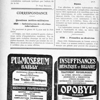 3385 - Page 3376-LVI - A travers l’officiel. Assurances sociales. Habilitation d’un syndical de praticiens / Correspondance. Questions médico-militaires. Indemnisation des affections tuberculeuses / Promotion ou démission