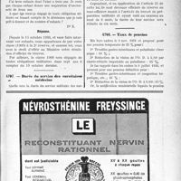 3386 - Page LVII-3377 - Correspondance. Questions médico-militaires. Promotion ou démission / Durée du service des sursitaires médecins / Taux de pension