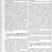3431 - Page 3422 - Partie scientifique. L’Actualité Scientifique. Les Thèses. Contribution à l’étude du traitement de la syphilis par le bismuth et l’arsenic ; étude de nouveaux dérivés, par Jacqueline Mouneyrat / Epilation par l’acétate de thallium dans le traitement des teignes, par Dr A. Rédarés (Imprimerie Chastanier frères et Aiméras) / L’intra-dermo-réaction à la levurine (étude clinique et biologique), par Dr R. Hy (Amédée Legrand, éditeur, Paris, 1930.)