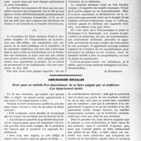 3436 - Page 3427 - Partie professionnelle, Hygiène, Assistance, Mutualité, Intérêts corporatifs, Variétés. Travaux Originaux. L’Actualité Professionnelle. La médecine préventive doit-elle être nécessairement fonctionnarisée ?— L’organisation de la profession, par elle-même, s’oppose à la fonctionnarisation. — Le recrutement, la formation des médecins. — Réforme des examens. — Adaptation technique, sociale et économique de la profession / Assurances sociales. Droit pour un malade d’un département de se faire soigner par un praticien d’un département voisin [Dr Paul Boudin]