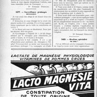 3463 - Page 3454-LXVI - Correspondance. Application du Tarif Fallières. Contention d’une fracture du bassin / Surveillance prolongée nécessaire / Oculiste spécialisé ou non ?
