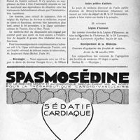 3480 - Page XI-3471 - Dernières nouvelles. Dispensaire antituberculeux de Tunis / Nécrologie [Docteur Georges Guay] / A travers l’officiel. Asiles publics d’aliénés / Légion d’honneur / Enseignement de la Médecine