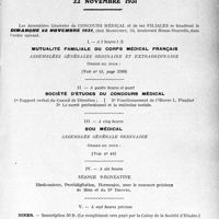 3484 - Page 3475 - La journée du concours médical. 22 Novembre 1931