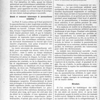 3499 - Page 3490 - Partie scientifique. Travaux Originaux. Ce que pratiquement le médecin doit savoir... du traitement de la tuberculose pulmonaire par l’immobilisation du poumon, d’après les travaux du Professeur Luton, du Dr Godlewski du Dr P. Colomban. Le pneumothorax artificiel. Par contre, le pneumothorax n’est pas indiqué / Quand et comment interrompre le pneumothorax unilatéral ? / Résultats