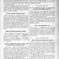 3506 - Page 3497 - Partie scientifique. L’Actualité Scientifique. Les Sociétés Savantes. Montpellier. Société des sciences médicales et biologiques de Montpellier et du Languedoc méditerranéen. Séance du 10 juillet 1931 / Séance du 17 juillet 1931 / Séance du 24 juillet 1931