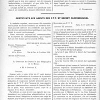 3515 - Page 3506 - Partie Professionnelle, Hygiène, Assistance, Mutualité, Intérêts corporatifs, Variétés. Travaux Originaux. L'Actualité Professionnelle. Magistrats et experts. Décisions de justice inadmissibles. — Protestations indignées de J.-L. Faure. Le bon Juge de Paix et son jugement magistral [G. Duchesne] / Certificats aux agents des P.T.T. et secret professionnel [Dr Paul Boudin]