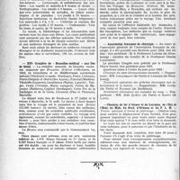 3535 - Page 3526 - Partie Professionnelle, Hygiène, Assistance, Mutualité, Intérêts corporatifs, Variétés. Reportage Professionnel. Nouvelles et Informations, (Voir les Dernières Nouvelles en tête des « Demi-Colonnes »). Hôpital d’urologie et de chirurgie urinaire / XVIe Croisière de « Bruxelles-médical » aux Iles de Soleil / Association française de chirurgie / Chemins de fer d’Alsace et de Lorraine, de l’Est, de l’Etat, du Midi, du Nord, d’Orléans et du P. L. M