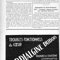 3541 - Page 3532-LXVIII - Correspondance. Baux et Locations. Droit à la prorogation / Application du Tarif Fallières. Anesthésie régionale pratiquée par l’opérateur lui-même