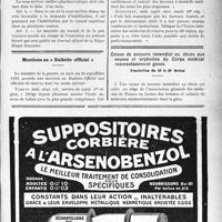3558 - Page XIII-3549 - A travers l’officiel. Assurances sociales / Mentions au « Bulletin officiel » / Caisse de secours immédiat au décès aux veuves et orphelins du Corps médical momentanément gênés