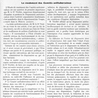 3560 - Page 3551 - Propos du Jour. La lutte contre la tuberculose. Le rendement des Comités antituberculeux [J. Noir]