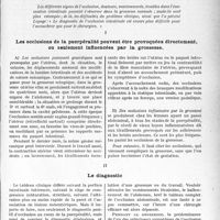 3574 - Page 3565 - Partie Scientifique. Travaux Originaux. La clinique obstétricale au goût du jour. Comment reconnaître et traiter l'occlusion intestinale aiguë au cours de la grossesse utérine, d’après le Dr P. Moiroud. Les occlusions de la puerpéralité peuvent être provoquées directement, ou seulement influencées par la grossesse / Le diagnostic