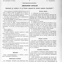 3590 - Page 3581 - Partie Professionnelle, Hygiène, Assistance, Mutualité, Intérêts corporatifs, Variétés. Travaux Originaux. L'Actualité Professionnelle. La pléthore médicale. Les étrangers et les situations acquises. La médecine coloniale. — Remèdes à la pléthore ?? [G. Duchesne] / Assurances sociales. Comment un médecin et sa femme peuvent-ils devenir assurés facultatifs ? [Dr Paul Boudin]