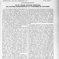 3594 - Page 3585 - Partie Professionnelle, Hygiène, Assistance, Mutualité, Intérêts corporatifs, Variétés. Travaux Originaux. Chronique de la mutualité. Les Etats généraux de la Mutualité [Dr M. Vimont] / Le 24e voyage d'études médicales aux stations hydrominérales et climatiques du Sud-Ouest