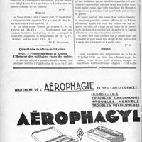 3617 - Page 3608-LXVIII - Correspondance. Application du Tarif des accidents du travail. Intervention effectuée le dimanche / Série d’applications de rayons U.V / Questions médico-militaires. Promotion dans la Légion d'Honneur des militaires rayés des cadres
