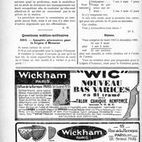 3691 - Page 3682-LXVI - Correspondance. Fiscalité. Dépenses professionnelles à déduire des recettes / Questions médico-militaires. Annuités nécessaires pour la Légion d’Honneur