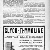 3696 - Page VII-3687 - Dernières Nouvelles. École de perfectionnement des officiers de réserve du Service de santé de la Région de Paris / Prix de la Société des chirurgiens de Paris / Section de médecine de l’A. G. des étudiants / Institut Pasteur d’Athènes / Faculté de médecine de Lyon / Faculté de médecine de Montpellier