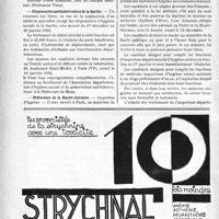 3697 - Page 3688-VIII - Dernières Nouvelles. Faculté de médecine de Montpellier / Dispensaires antitubereuleux.de la Sarthe / Préfecture de la Haute-Garonne