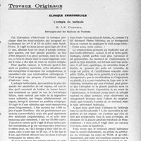 3706 - Page 3697 - Partie Scientifique. Travaux Originaux. Clinique chirurgicale. L’ectopie du testicule, M. J.-P, Tourneux