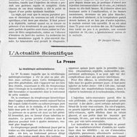 3716 - Page 3707 - Partie Scientifique. Travaux Originaux. Faits cliniques. Diphtérie nasale primitive du nouveau-né [Dr Jacques Clerc] / L'Actualité Scientifique. La Presse. La sérothérapie antiscarlatineuse [(Toulouse médical, 1er mai 1931.)]