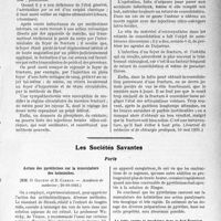 3718 - Page 3709 - Partie Scientifique. L'Actualité Scientifique. La Presse. Traitement des retards de consolidation de fractures [(Journal de. médecine et de chirurgie pratiques, 10 mai 1931.)] / Les Sociétés Savantes. Paris. Action des pyréthrines sur la musculature des helminthes, (Académie de médecine ; 20-10-1931.) / La lutte contre le trachome dans le Sud-Tunisien, (Académie de médecine ; 27-10-1931.)