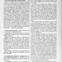 3722 - Page 3713 - Partie Scientifique. L'Actualité Scientifique. Les Congrès. journées médicales coloniales, (Suite et fin). Pathologie chirurgicale coloniale