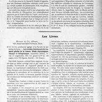 3726 - Page 3717 - Partie Scientifique. L'Actualité Scientifique. Les Congrès. journées médicales coloniales, (Suite et fin). Les journées d’aviation sanitaire coloniale / Les réceptions des journées médicales coloniales / Les Livres. Les troubles fonctionnels de l’appareil génital de la femme. Etude physiologique, clinique et thérapeutique, Dr G. Cotte, Masson et Cie, éditeurs, Paris