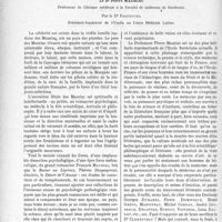 3741 - Page 3732 - Partie Professionnelle, Hygiène, Assistance, Mutualité, Intérêts corporatifs, Variétés. Travaux Originaux. Variétés. Art, littérature et philosophie. Les Esprits Géminés, par le Dr Dartigues