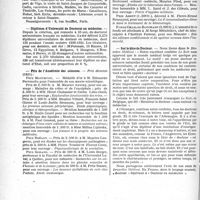3755 - Page 3746 - Partie Professionnelle, Hygiène, Assistance, Mutualité, Intérêts corporatifs, Variétés. Reportage Professionnel. Nouvelles et Informations, (Voir les Dernières Nouvelles en tête des « Demi-Colonnes »). Croisières médicales françaises (Pâques, 1932) / Diplômes d’Université de Doctorat en médecine / Prix de l’Académie des sciences / Sur le titre de Docteur