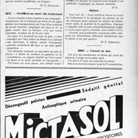 3762 - Page LXIX-3753 - Correspondance. Application du Tarif des Accidents du travail. Appareil plâtré pour fracture du rachis / Certificat au cours du traitement / Cumul ou non
