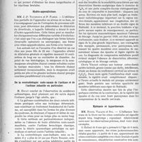 3801 - Page 3792 - Partie Scientifique. L'Actualité Scientifique. Les Sociétés Savantes. Toulouse. Société de Médecine, de chirurgie et de pharmacie. La vaccinothérapie / Hydro-appendicitose / De la centrothérapie endo-nasale de l’asthme et de l’asthme infantile en particulier / Tumeur cervicale juxta-médullaire / Epilepsie et hyperthermie