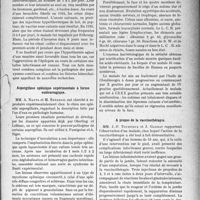 3802 - Page 3793 - Partie Scientifique. L'Actualité Scientifique. Les Sociétés Savantes. Toulouse. Société de Médecine, de chirurgie et de pharmacie. Epilepsie et hyperthermie / Aspergillose splénique expérimentale à forme entérorragique / Lèpre cutanée oedémateuse à évolution rapide / A propos de la vaccinothérapie / Lipome préherniaire étranglé