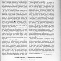 3812 - Page 3803 - Partie Professionnelle, Hygiène, Assistance, Mutualité, Intérêts corporatifs, Variétés. Travaux Originaux. Quelques publications récentes. Au bord du Nil, Dr O. Béliard / Education sexuelle. — Génération consciente, Dr Sicard De Plauzoles [G. Duchesne]