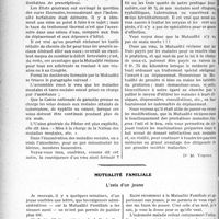 3819 - Page 3810 - Partie Professionnelle, Hygiène, Assistance, Mutualité, Intérêts corporatifs, Variétés. Travaux Originaux. Chronique de la mutualité. Réflexions sur les états généraux de la Mutualité [Dr M. Vimont] / Mutualité familiale. L’avis d’un jeune [A. Gassot]