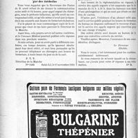 3837 - Page 3828-LXVIII - Correspondance. Soins aux Pensionnés de guerre. Un médecin, pensionné de guerre, peut-il se faire payer les soins qu’il s’est donnés ? / Appel téléphonique d’urgence par des médecins