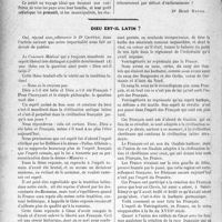 3897 - Page 3888 - Partie Professionnelle, Hygiène, Assistance, Mutualité, Intérêts corporatifs, Variétés. Travaux Originaux. Voyage médical de la fédération médicale des Pyrénées. Des Cévennes aux Pyrénées [Dr Henri Henne] / Dieu est-il latin ?