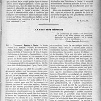 3900 - Page 3891 - Partie Professionnelle, Hygiène, Assistance, Mutualité, Intérêts corporatifs, Variétés. Travaux Originaux. Dieu est-il latin ? / La page sans médecine
