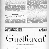 3917 - Page 3908-LXXII - Correspondance. Assurances Sociales. Relus d’adhésion par une domestique. Maladie intercurrente. Responsabilité de l’employeur / Assurances. Police contre assurance automobile. Augmentation de prime. Possibilité de résiliation
