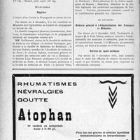 3927 - Page 3918-X - A travers l’officiel. Service de santé militaire / Hygiène / Médecin attaché à l’Administration des Monnaies et Médailles / Service de santé militaire