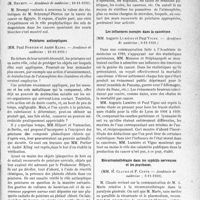 3948 - Page 3939 - Partie Scientifique. L'Actualité Scientifique. Les Sociétés Savantes. Paris. Cancer et sels magnésiens, (Académie de médecine ; 10-11-1931) / Peintures antiseptiques, (Académie de médecine ; 10-11-1931.) / Les influences morales dans la cancérose, (Académie de médecine ; 3-11-1931.) / Récurrentothérapie dans les syphilis nerveuses et les psychoses, (Académie de médecine ; 3-11-1931)