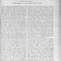 3964 - Page 3955 - Partie Professionnelle, Hygiène, Assistance, Mutualité, Intérêts corporatifs, Variétés. Travaux Originaux. Assurances sociales. Les grandes premières médicales. La leçon inaugurale du Professeur Noël Fiessinger, par le Dr Dartigües