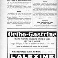 3985 - Page 3976-LXIV - Correspondance. Baux et Locations. Prorogation. Droit de reprise du propriétaire / Accidents du Travail. Point de départ du demi-salaire / Calcul de la rente d’un accidenté du travail / Droits de la veuve d’un pilote d’avion