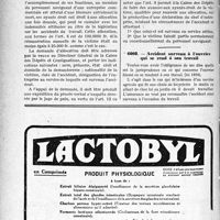 3987 - Page 3978-LXVI - Correspondance. Accidents du Travail. Droits de la veuve d’un pilote d’avion / Accident survenu à l’ouvrier qui se rend à son travail