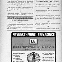 3993 - Page IV - Ligue médicale de défense individuelle (Sou Médical) / Mutualité familiale & professionnelle du corps médical français / Office de renseignements du concours médical