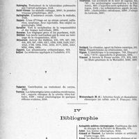 4033 - Page 4022 - Table des matières contenues dans le «Concours Médical». Année 1931. Noms des auteurs / Bibliographie