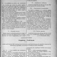4062 - Page 5025 - Service de Santé de la Marine. Instruction portant réorganisation de l’école d’application des médecins et pharmaciens chimistes de 2e classe, à Toulon. Examen de sortie des stagiaires / Classement de sortie des stagiaires / Rapport annuel / Inspection générale / Dispositions transitoires / Textes abrogés / Hygiène Publique. Arrêtés du 20 janvier. 1931 instituant une Commission supérieure d’examen des questions concernant la salubrité des coquillages et nommant les membres de cette Commission