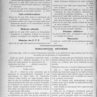 4143 - Page 5106 - Documents publiés dans les numéros ordinaires. Enseignement / Assurances sociales. Convention-type entre les caisses d’assurances-maternité et les syndicats de sages-femmes pour les soins nécessités par la grossesse et l'accouchement