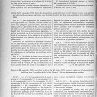 4151 - Page 5114 - Assurances sociales. Annexe. Liste des services et organismes bénéficiaires de la franchise posteale prévue à l'article 62, paragraphe 3 de la loi du 5 avril 1928, modifiée, sur les assurances sociales / Décret du 21 septembre 1931 fixant les dispositions applicables aux assurés classés comme non agricoles qui effectuent des travaux agricoles pour la détermination du droit aux prestations de la loi du 30 avril 1930 / Décret du 22 septembre 1931 modifiant le décret du 25 juillet 1930 portant règlement d’administration publique pour l'exécution de la loi du 30 avril 1930 sur les assurances sociales